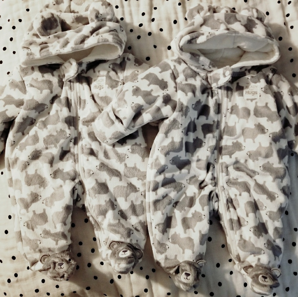 carters winter onesies